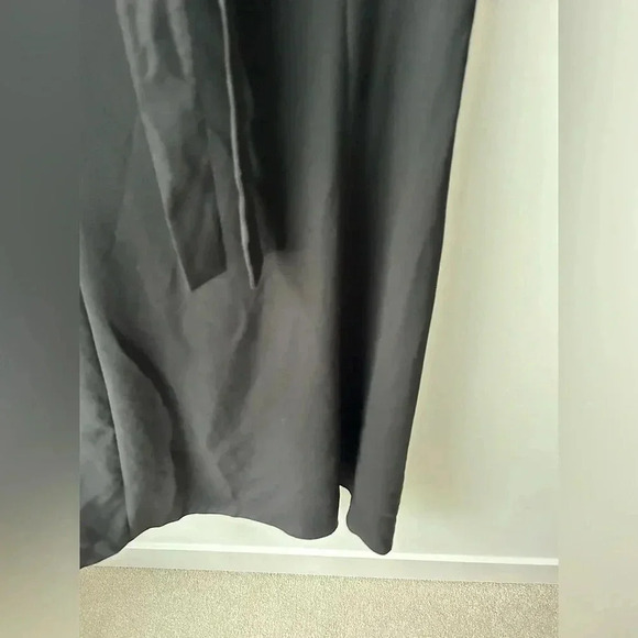 Aritzia Wilfred Black Aubagne wrap Tie Front Midi / Maxi Longsleeve - Picture 7 of 12